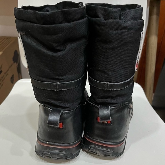 Pajar black leather and nylon low grip insulated winter boots size 38 - Picture 6 of 10